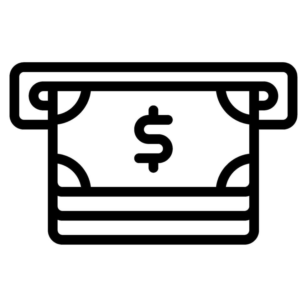 ATM Payment and finance icon illustration vector
