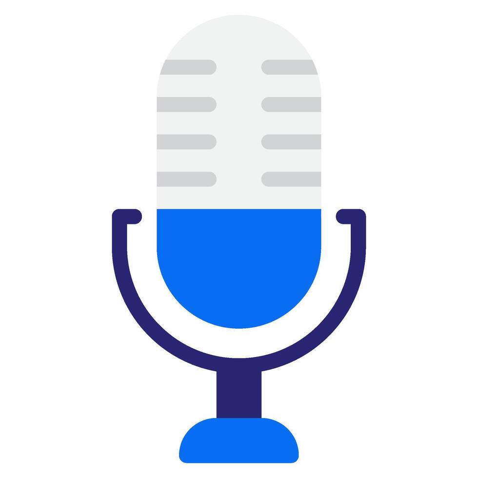 Microphone Online learning icon vector