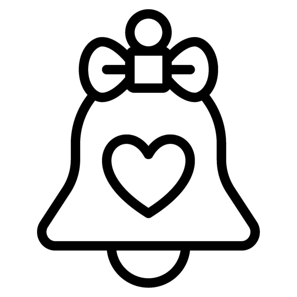 Wedding bells Wedding icon illustration vector