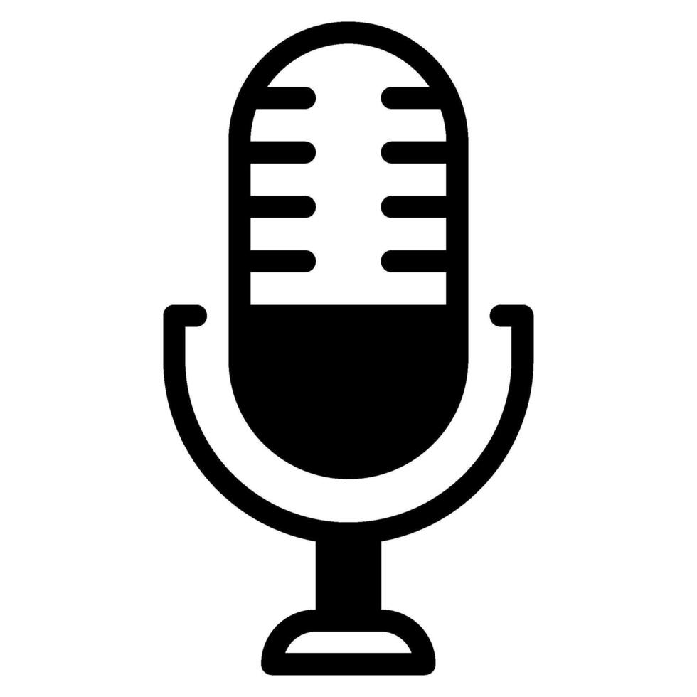 Microphone Online learning icon vector