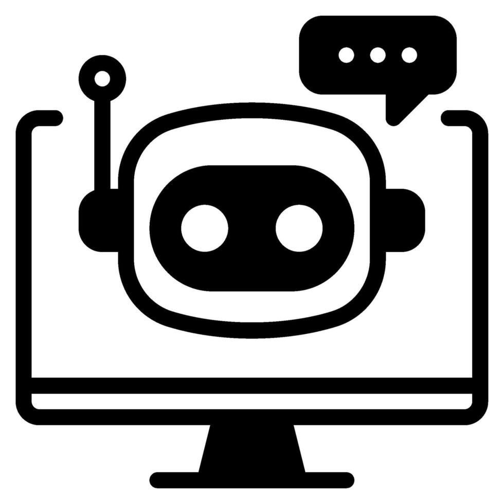 Tutor virtual assistance icon illustration vector