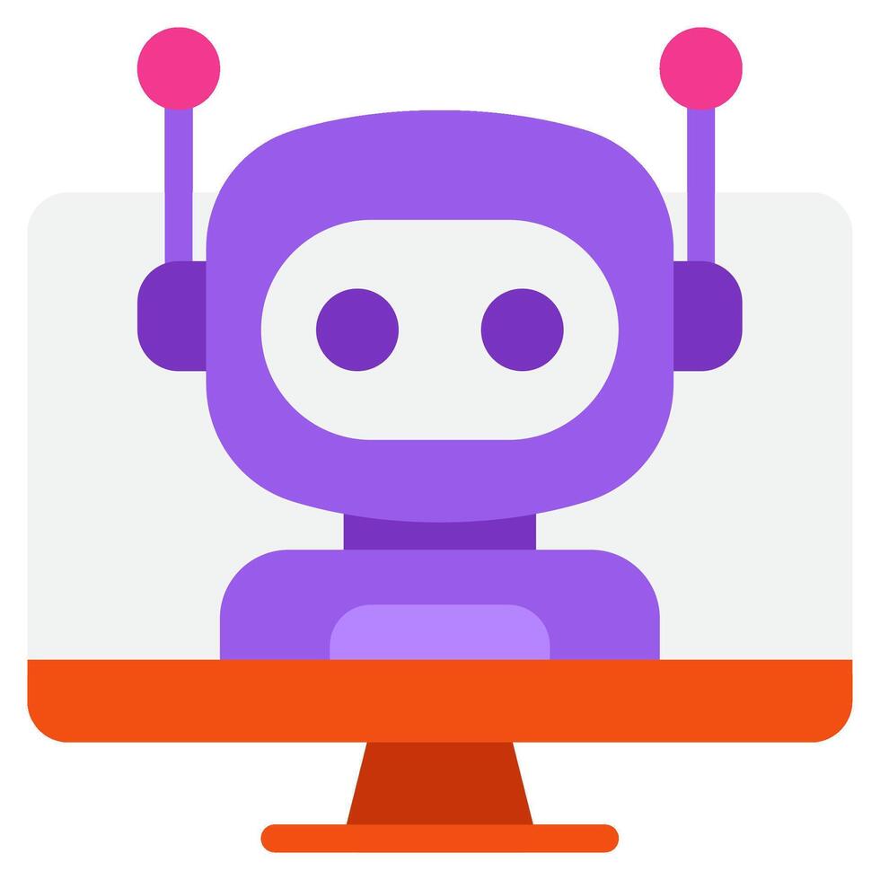 Interface virtual assistance icon illustration vector