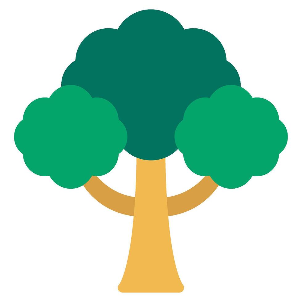 Tree ecology object icon illustration vector