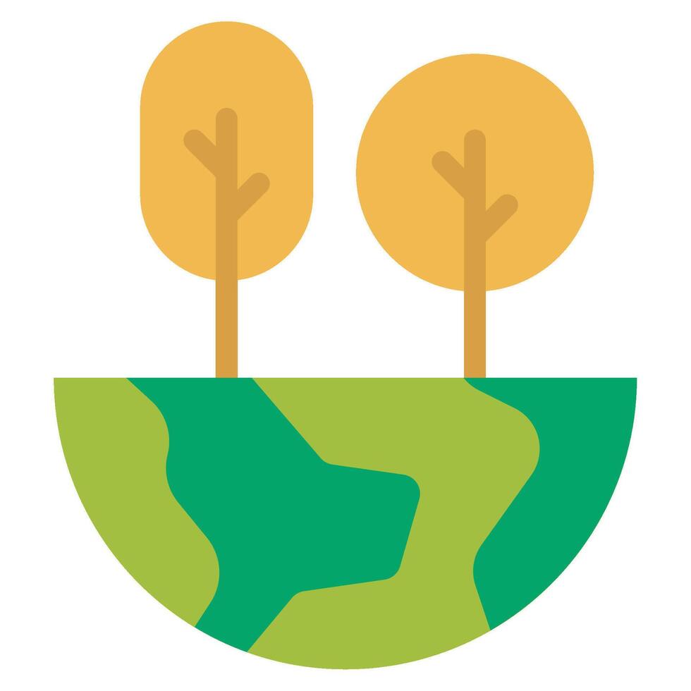 Habitat ecology object icon illustration vector