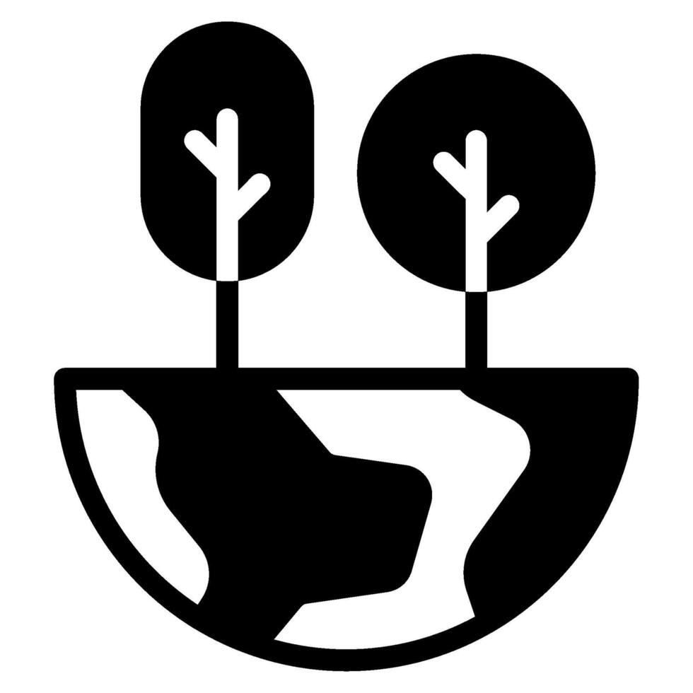 Habitat ecology object icon illustration vector