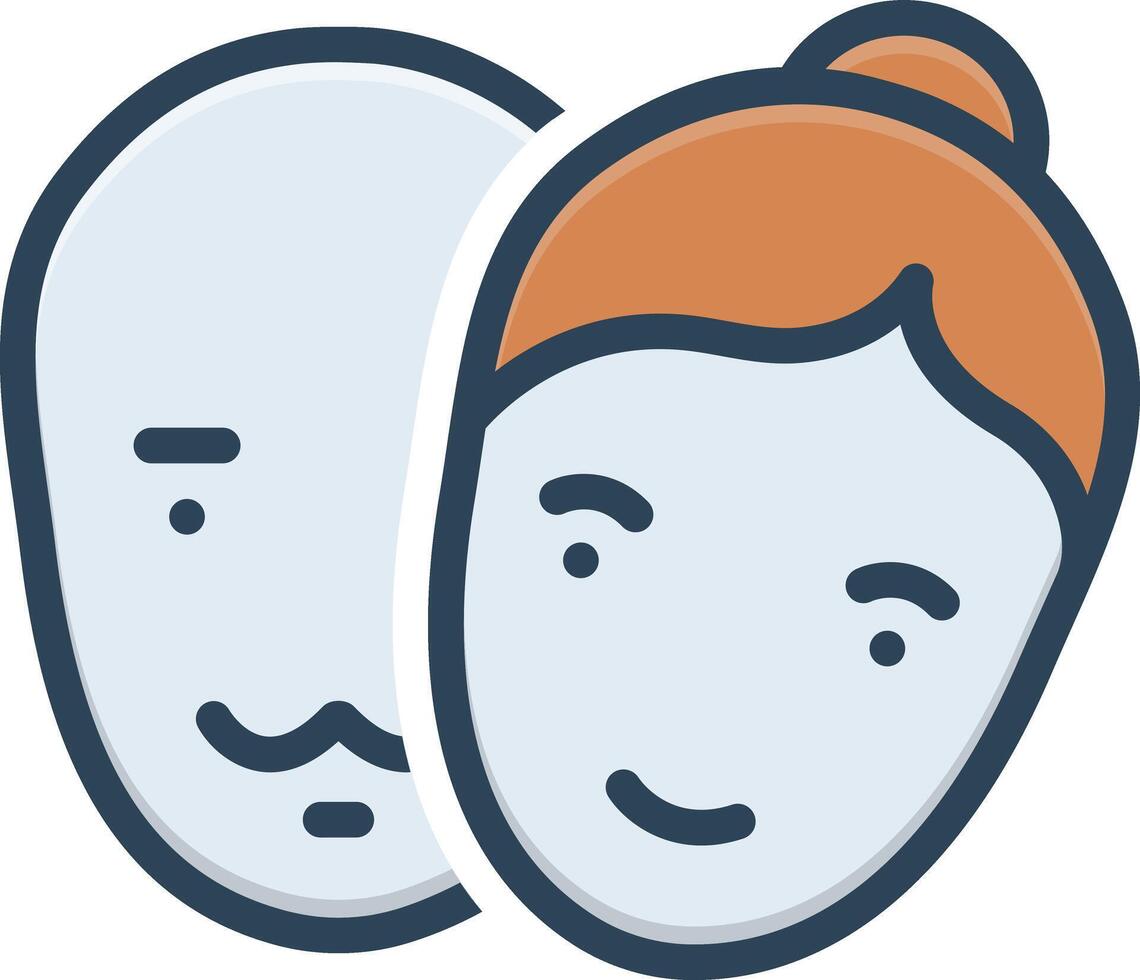 Vector color icon for transgender