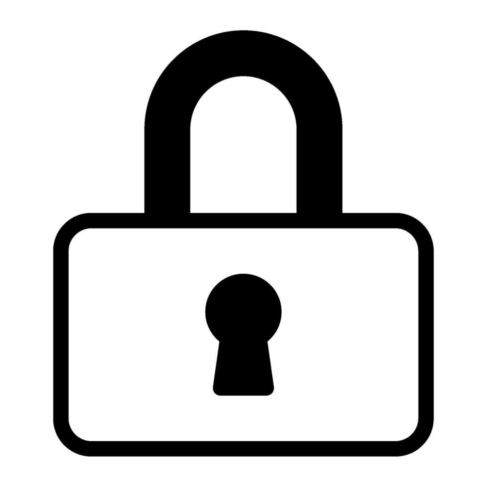 Lock user interface illustration vector