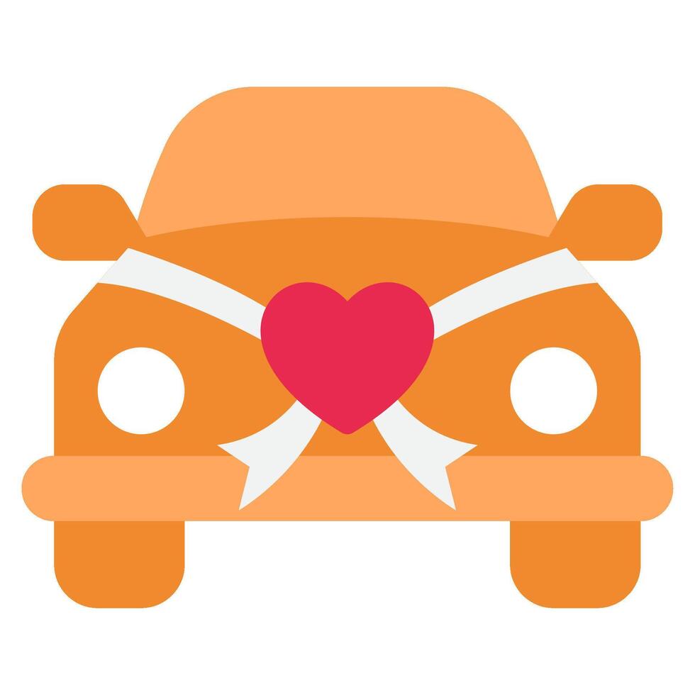 Wedding car Wedding icon illustration vector