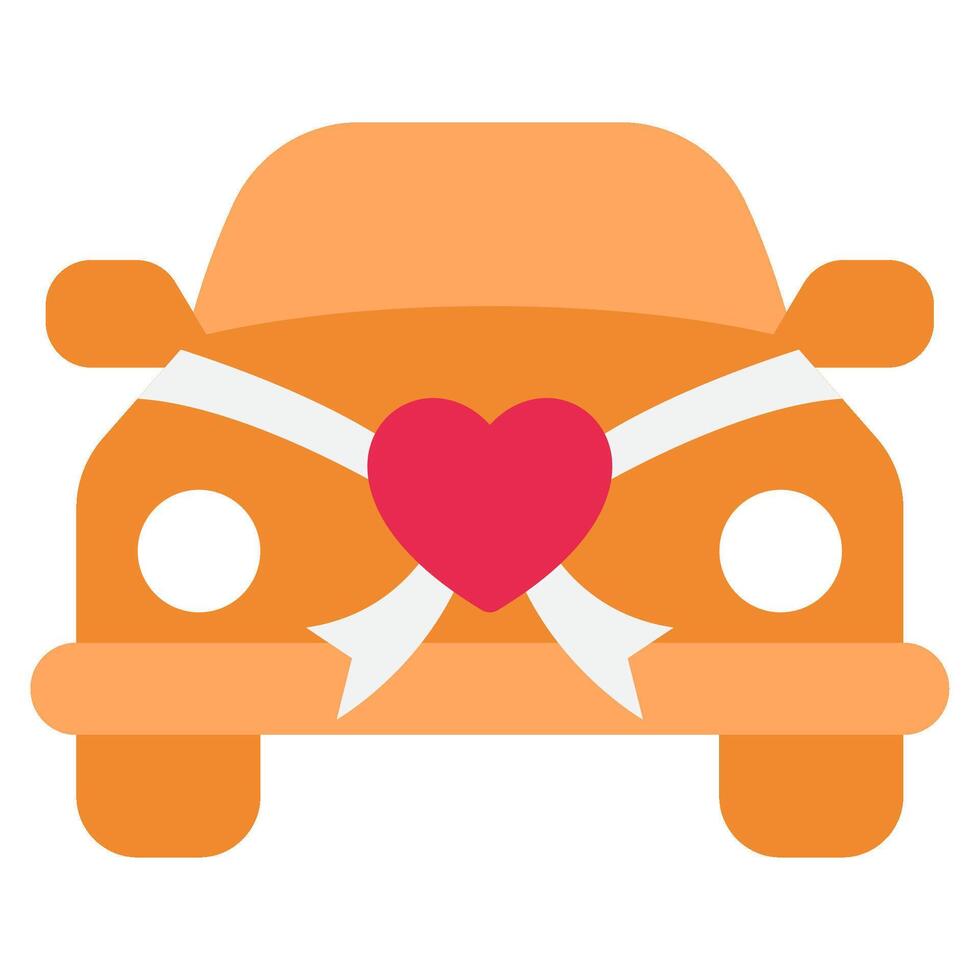 Wedding car Wedding icon illustration vector