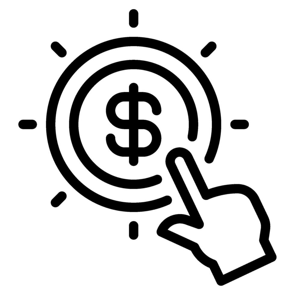 CPC marketing and seo icon vector