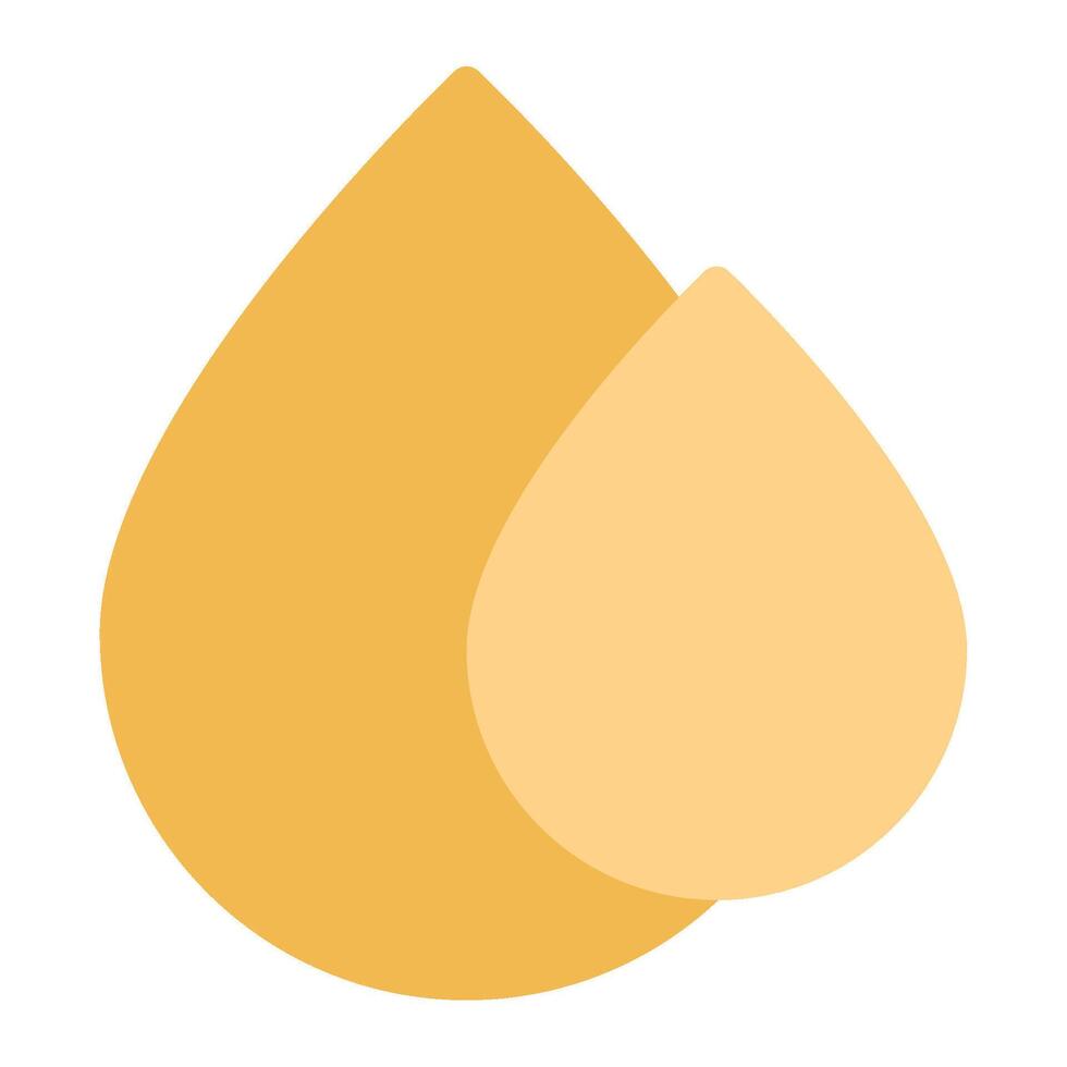 Waterdrop ecology object icon illustration vector
