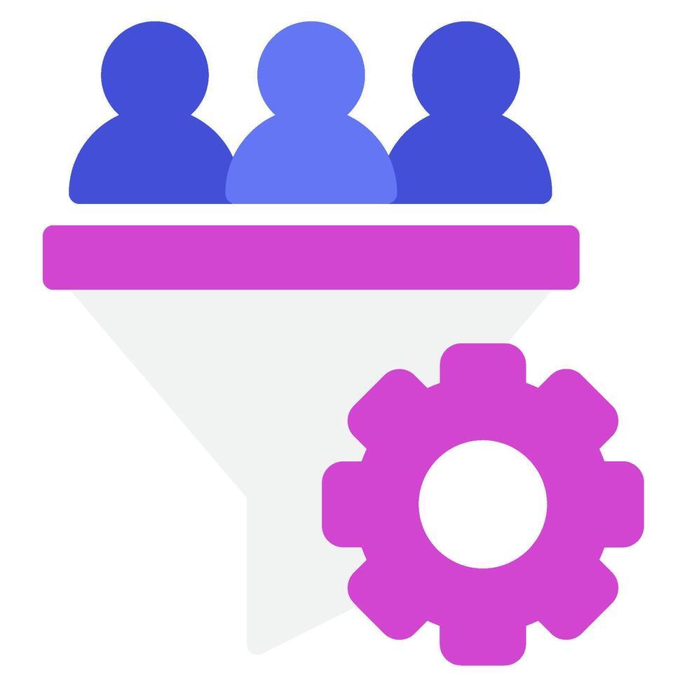 Conversion marketing and seo icon vector