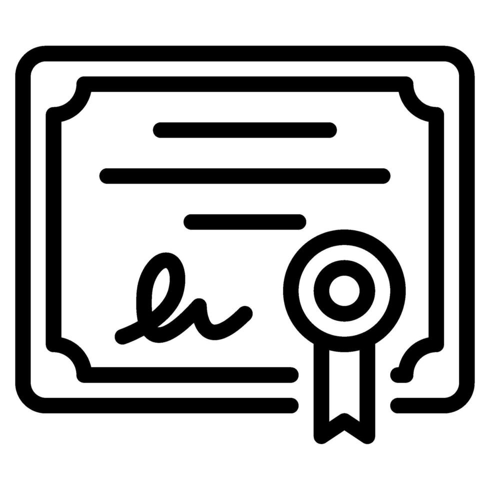 Certificate Online learning icon vector