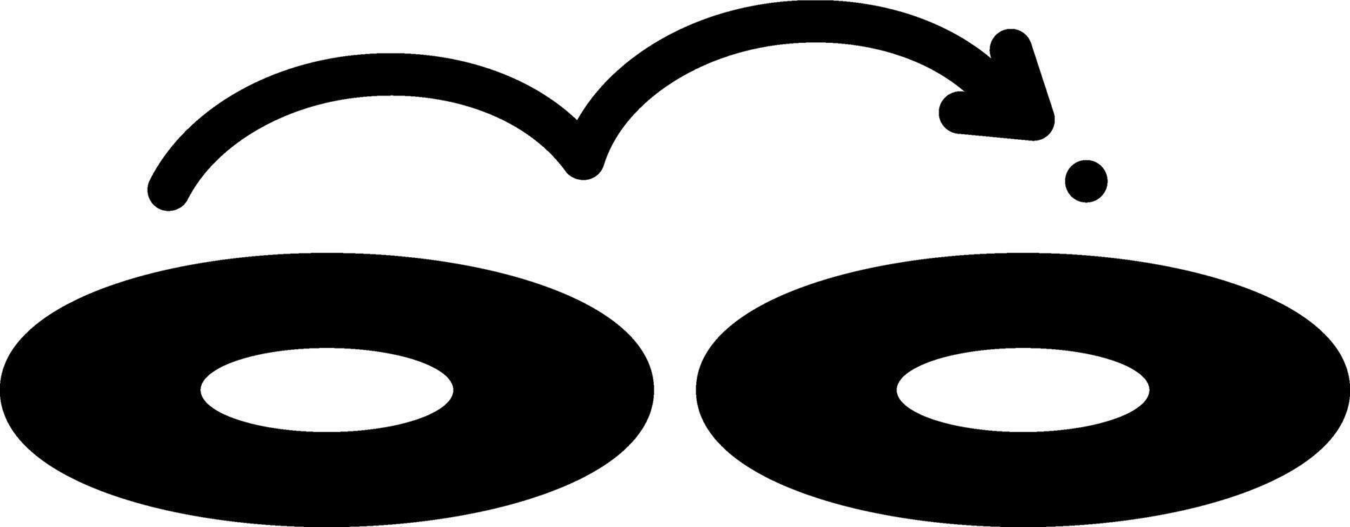 Solid black icon for next vector