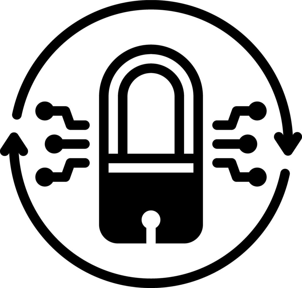 Vector solid black icon for reset