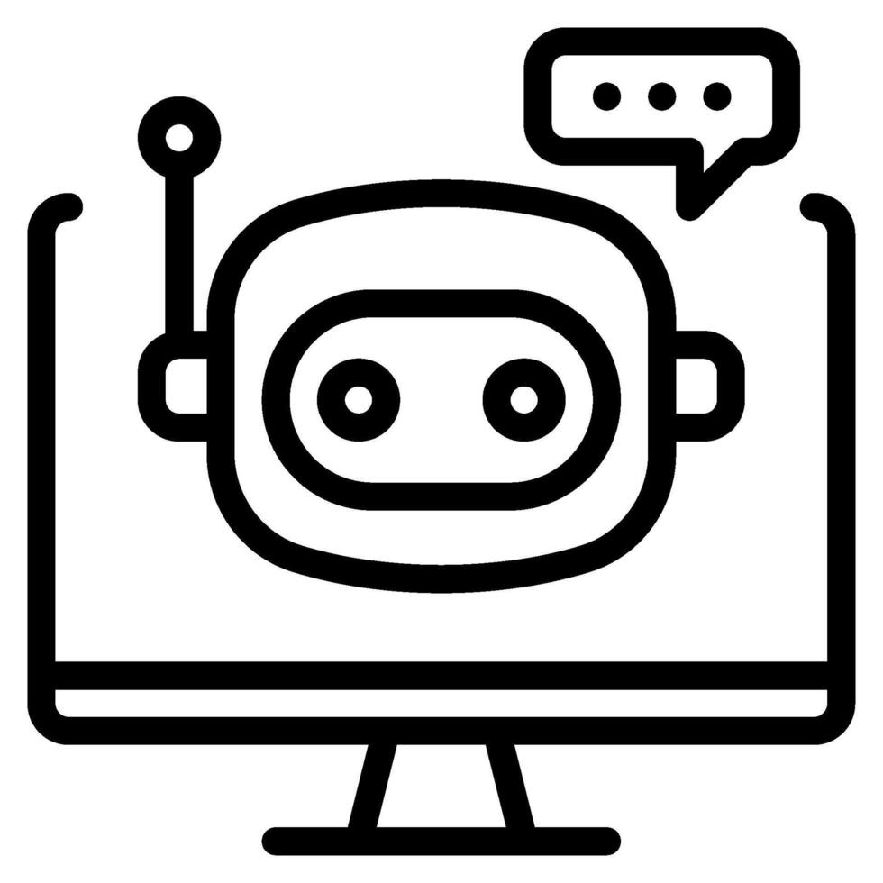 Tutor virtual assistance icon illustration vector