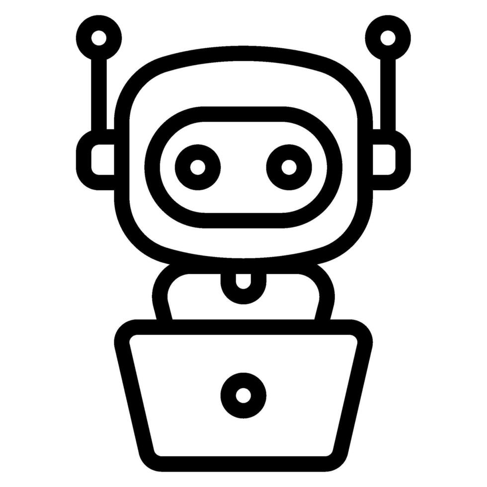 Expert virtual assistance icon illustration vector