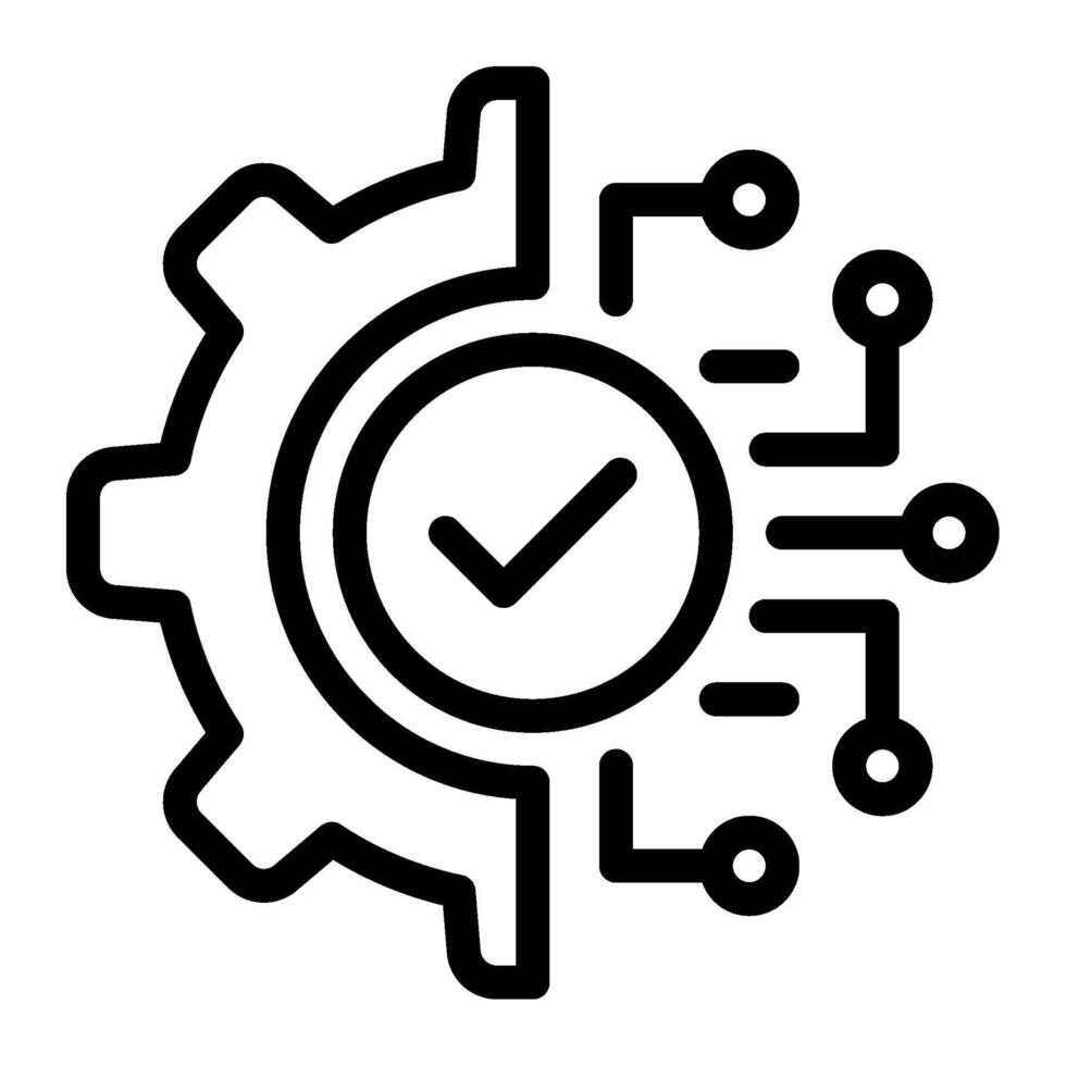 Tech virtual assistance icon illustration vector