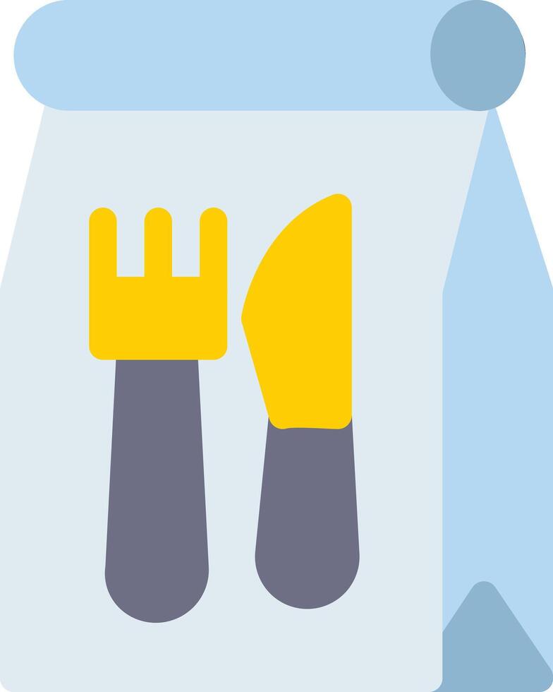 Food bag vector icon