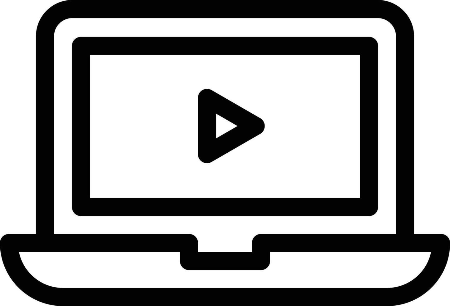Laptop vector icon