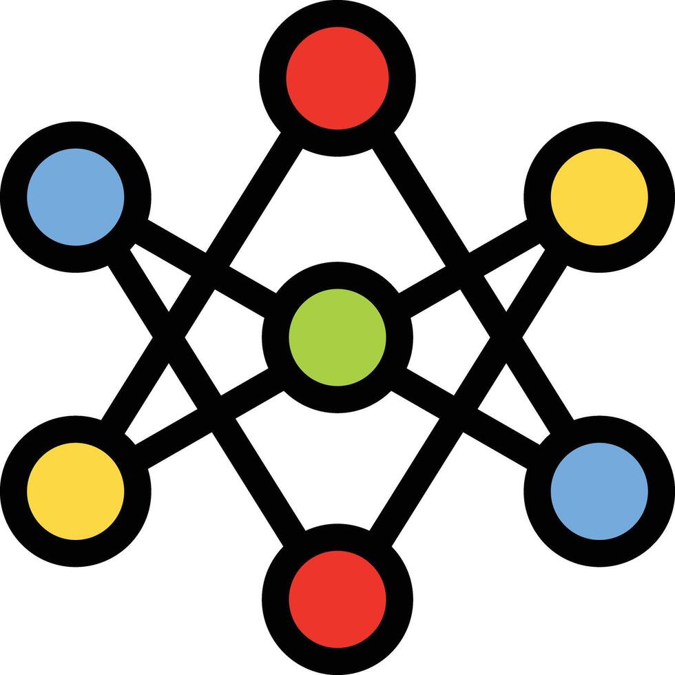Neural Network vector icon