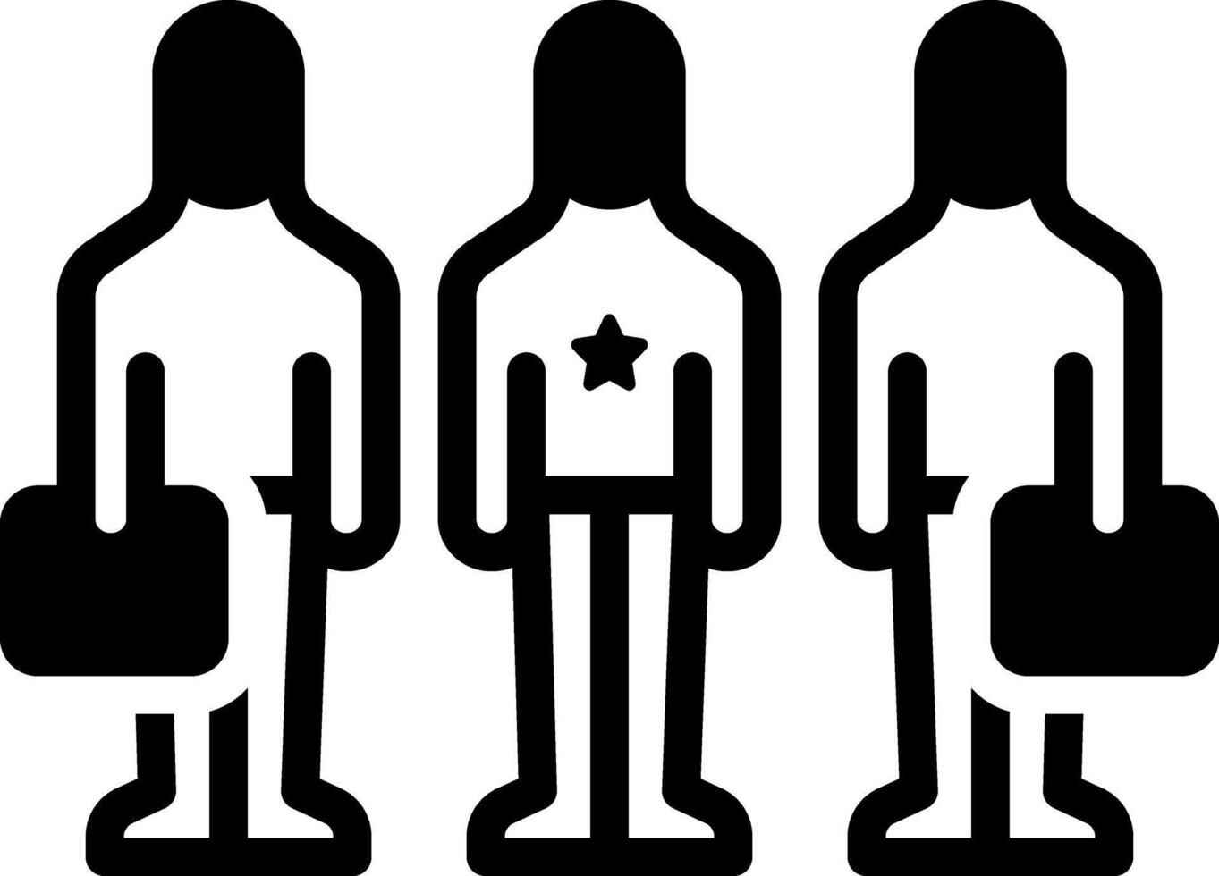 Vector solid black icon for escort