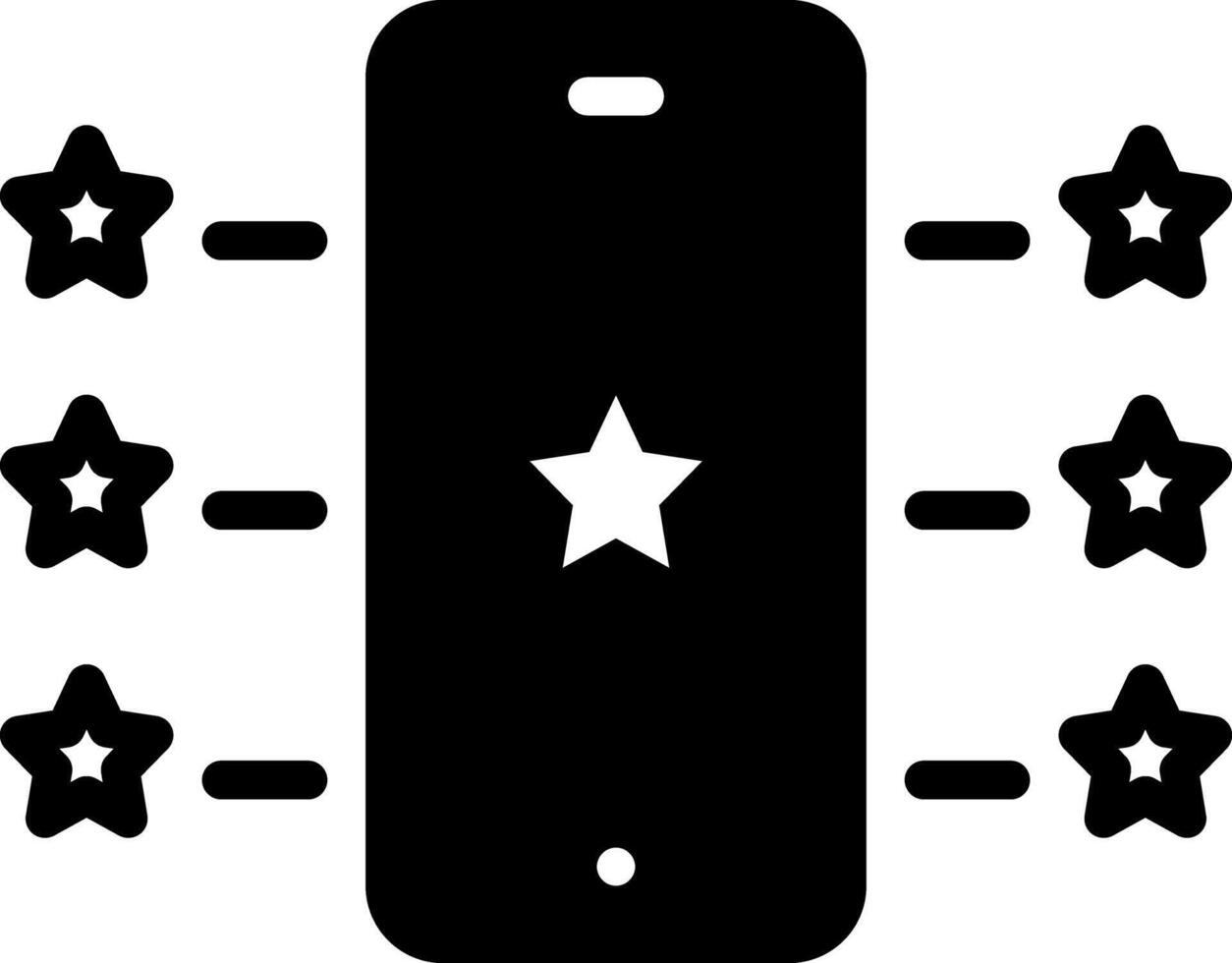 vector sólido negro icono para característica