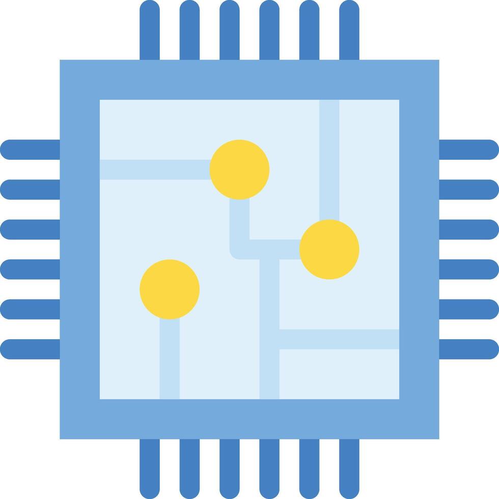 Cpu chip vector icon