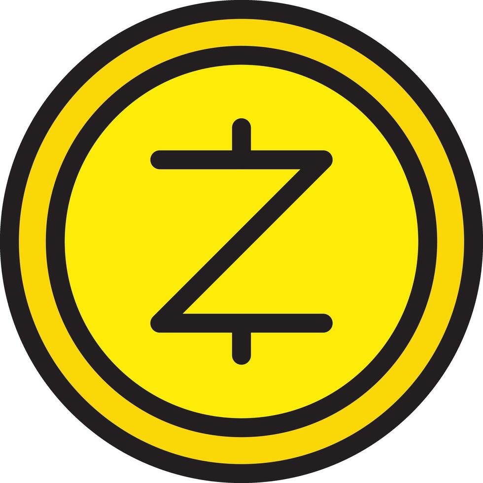 zcash vector icono