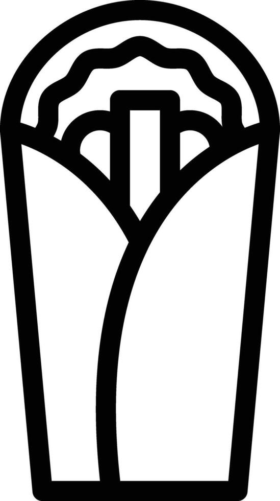 Wrap vector icon