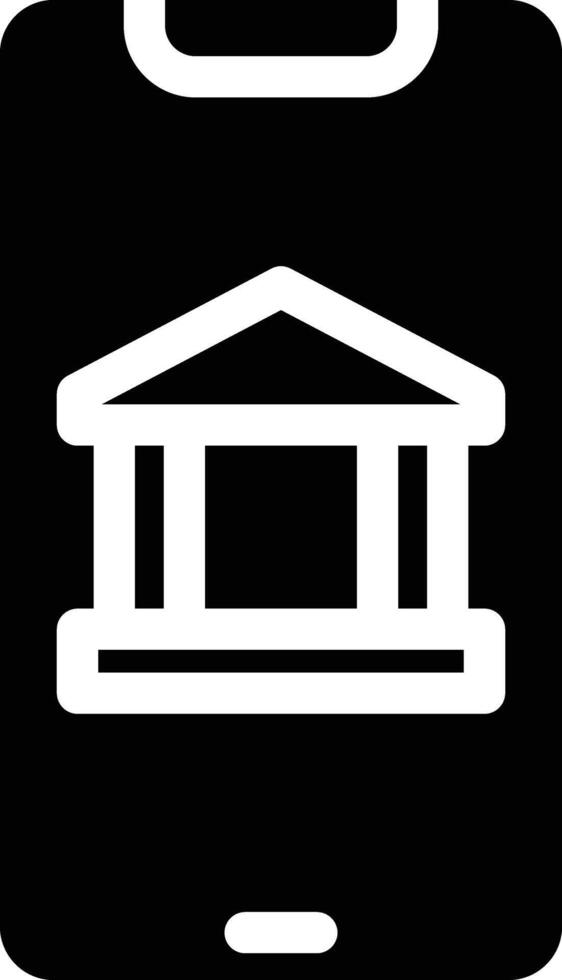 Mobile banking vector icon