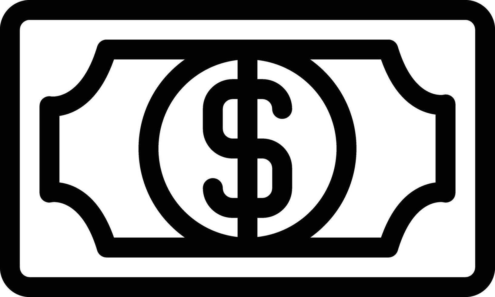 Dollar bill vector icon