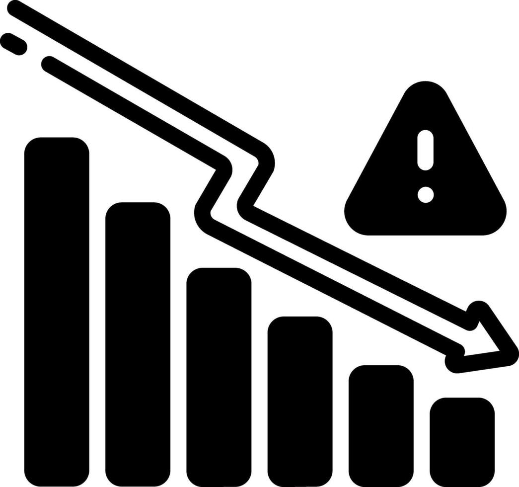 Solid black icon for reduce risk vector