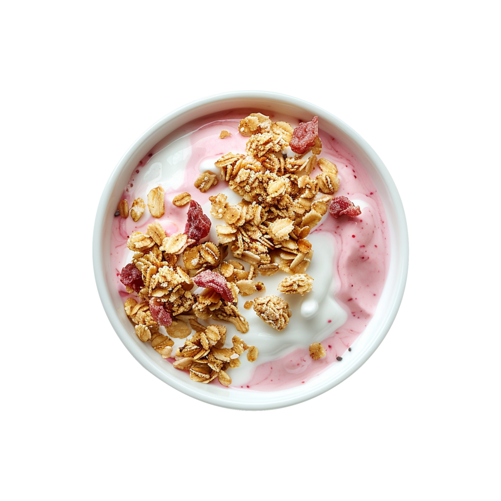 AI generated Yogurt bowl isolated on transparent background png