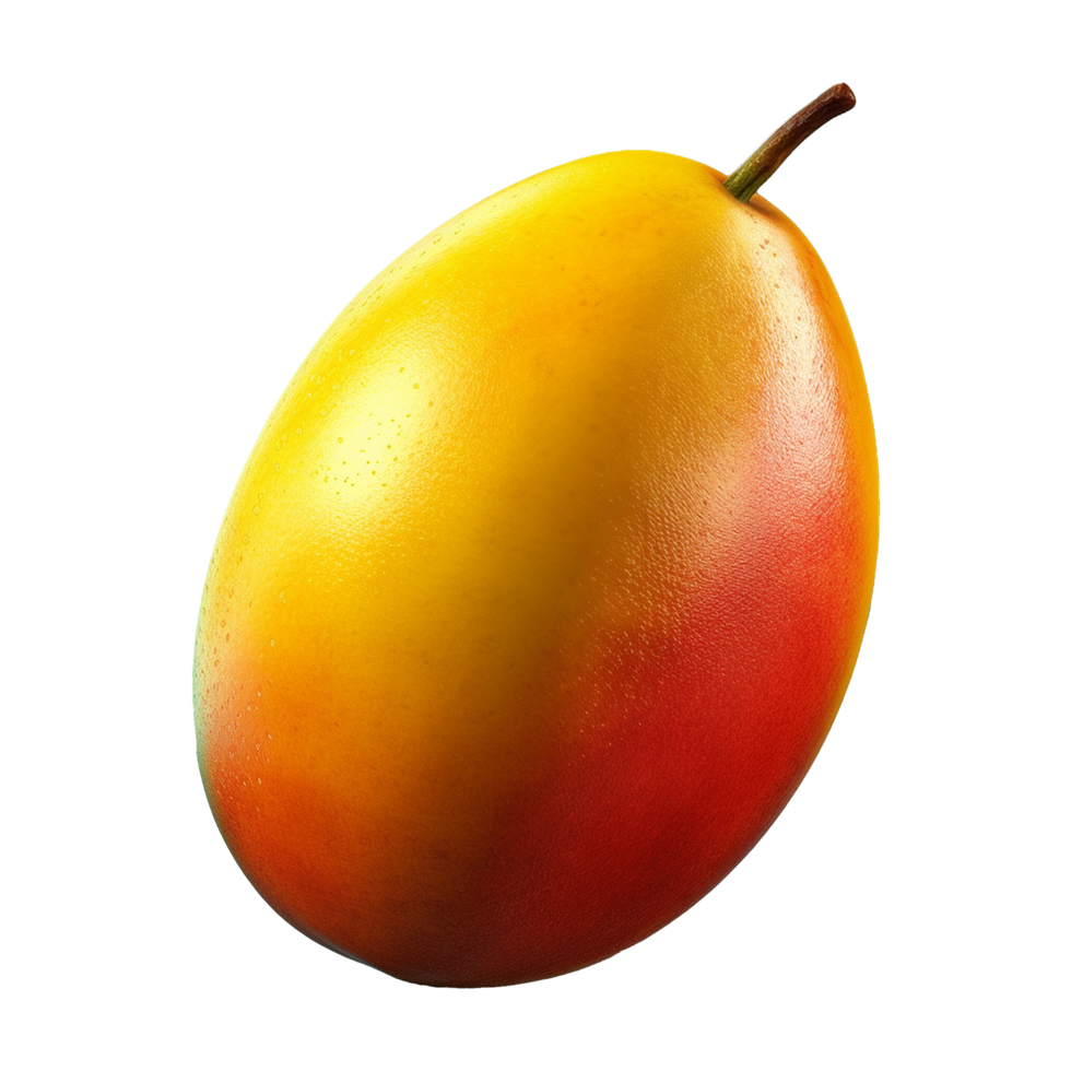 AI generated 3d Mango isolated fruits on transparent background png