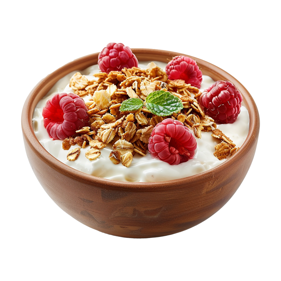AI generated Yogurt bowl isolated on transparent background png