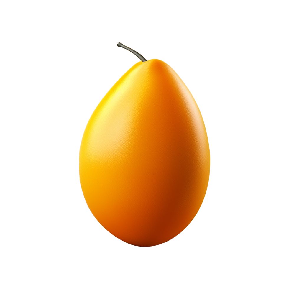 AI generated 3d Mango isolated fruits on transparent background png