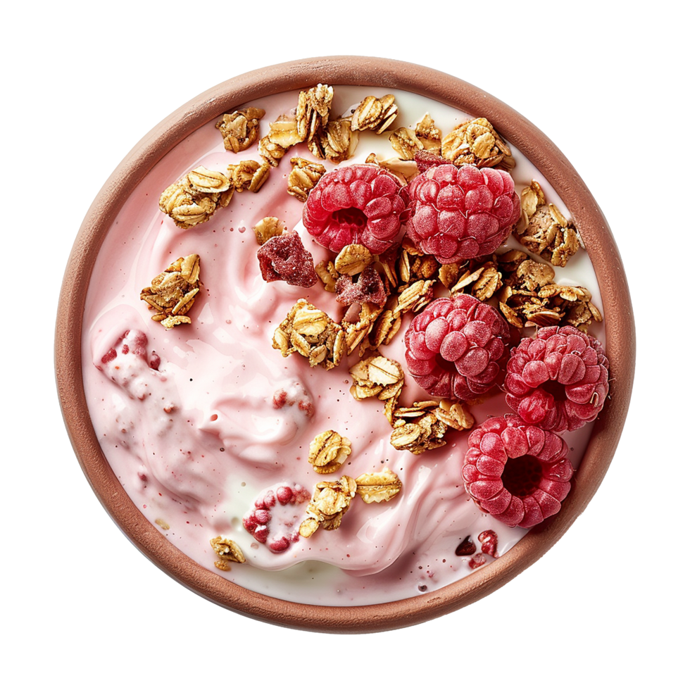AI generated Yogurt bowl isolated on transparent background png