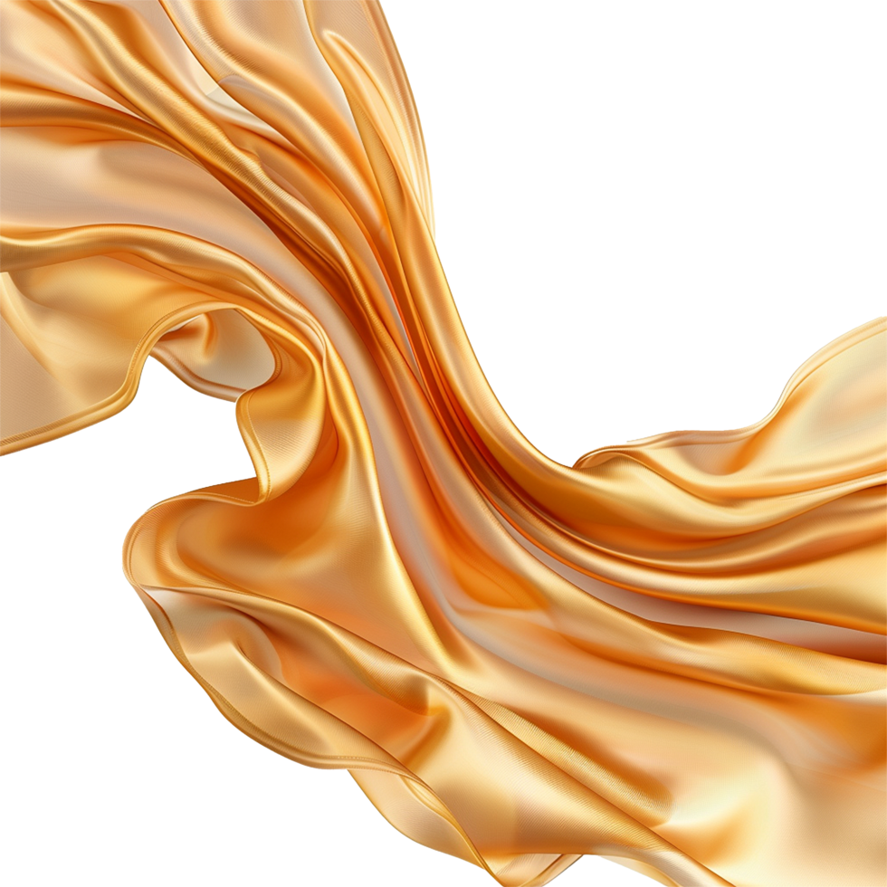AI generated Silk curtain png isolated on transparent background