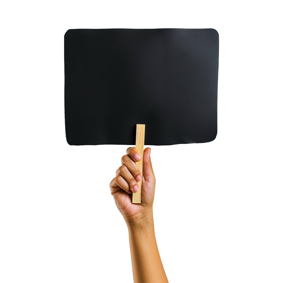 AI generated Handheld protest sign on transparent background png
