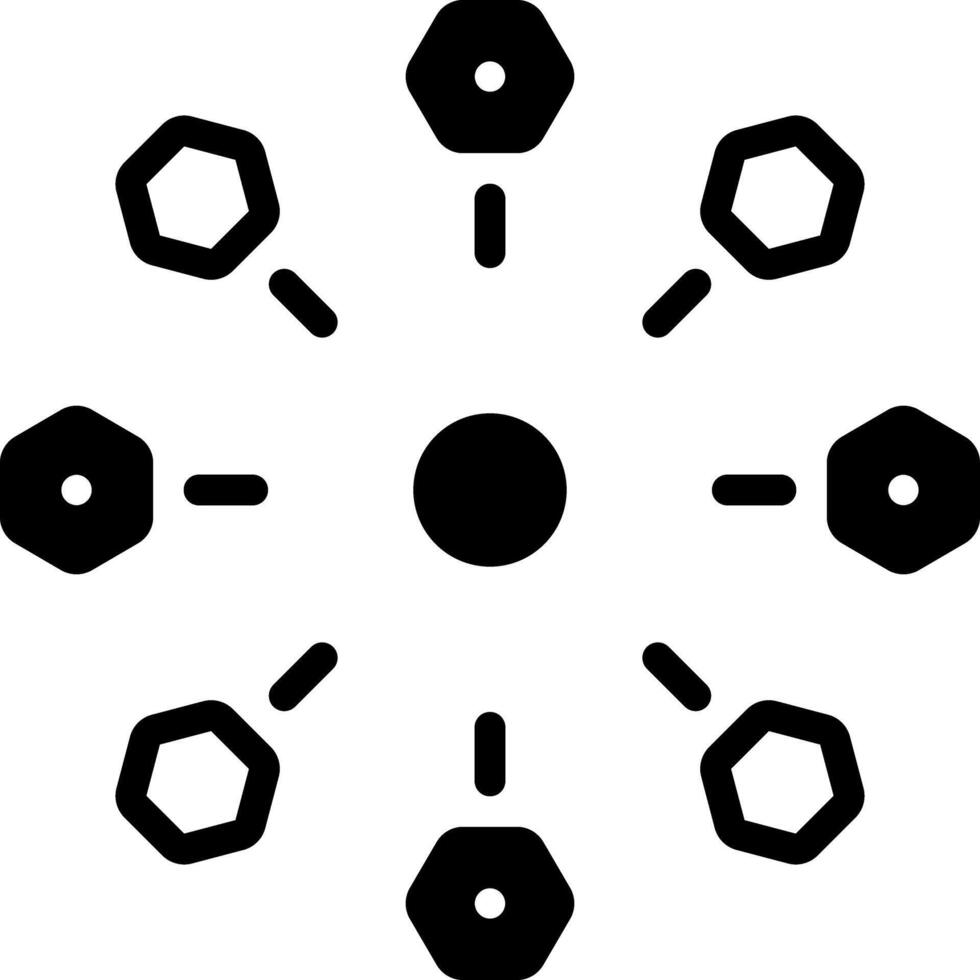 Vector solid black icon for comprehensive