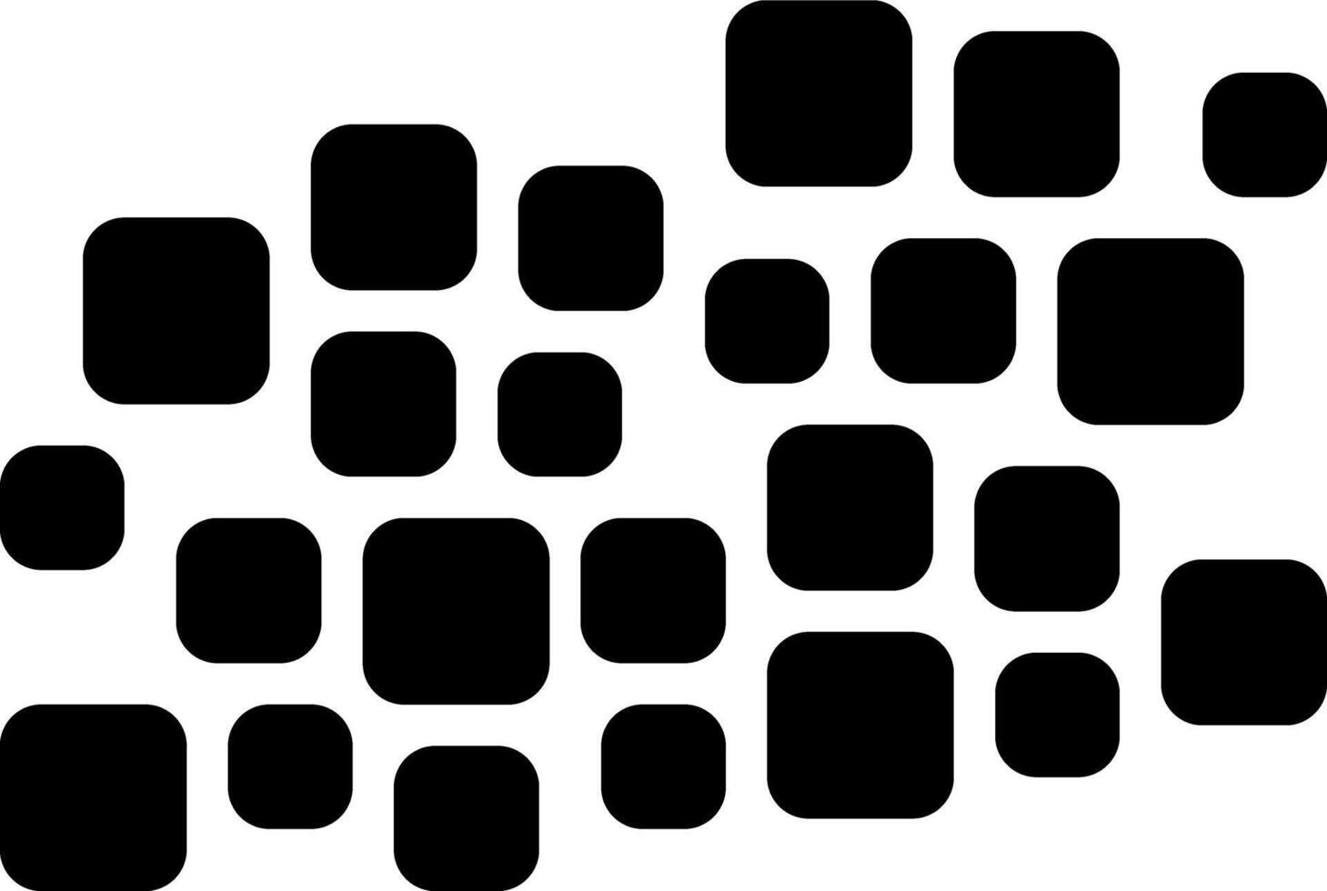 Vector solid black icon for array