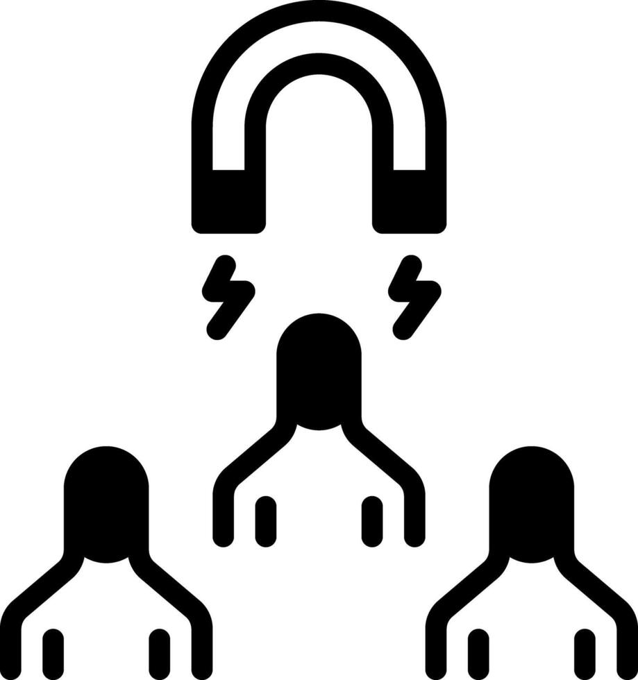 Solid black icon for leading vector