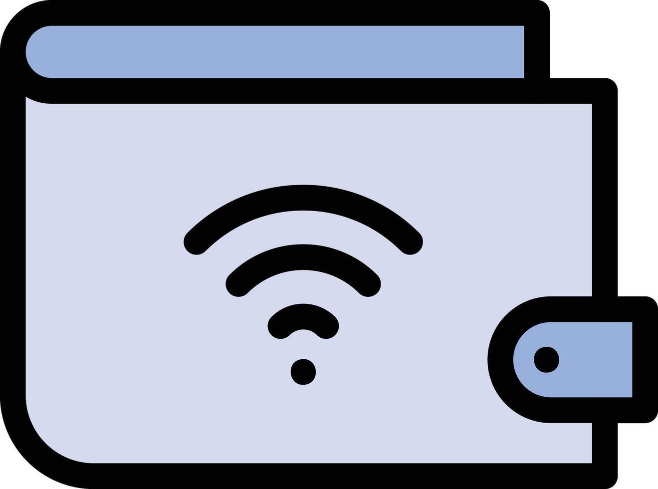 Digital wallet vector icon