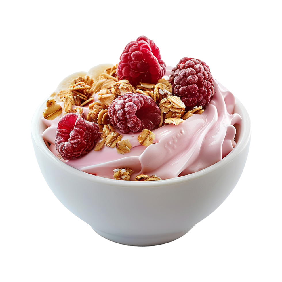 AI generated Yogurt bowl isolated on transparent background png