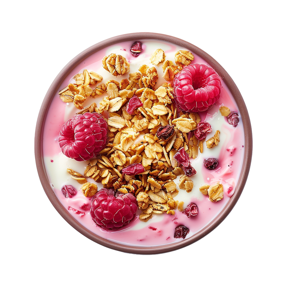 AI generated Yogurt bowl isolated on transparent background png