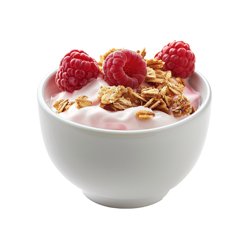 AI generated Yogurt bowl isolated on transparent background png