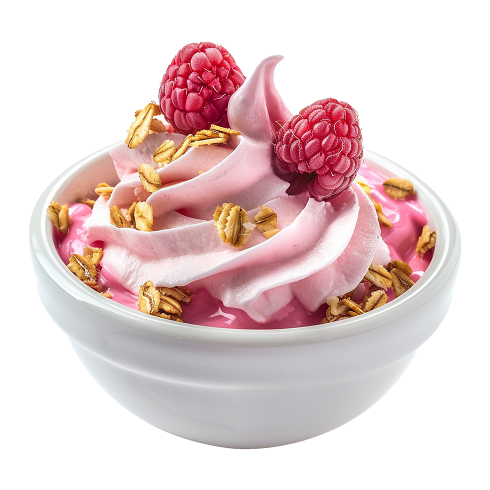 AI generated Yogurt bowl isolated on transparent background png