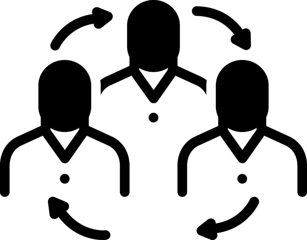 Vector solid black icon for belong