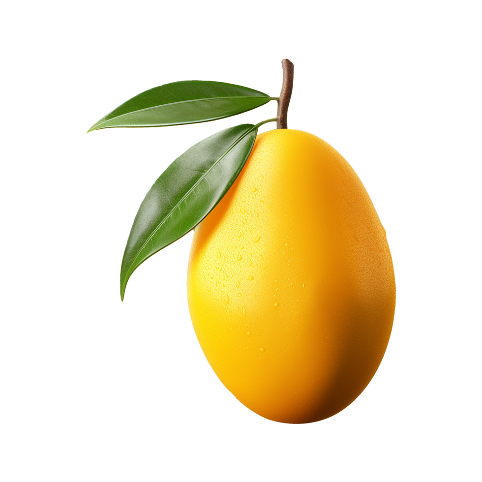AI generated 3d Mango isolated fruits on transparent background png